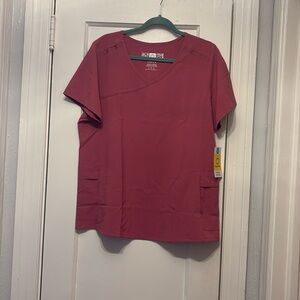 Wonder wink Renew rose size large scrub top
